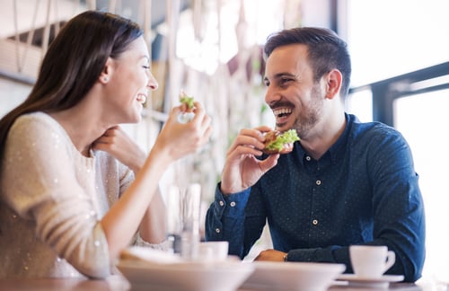 Couple Chatting Dating With Trust Issues