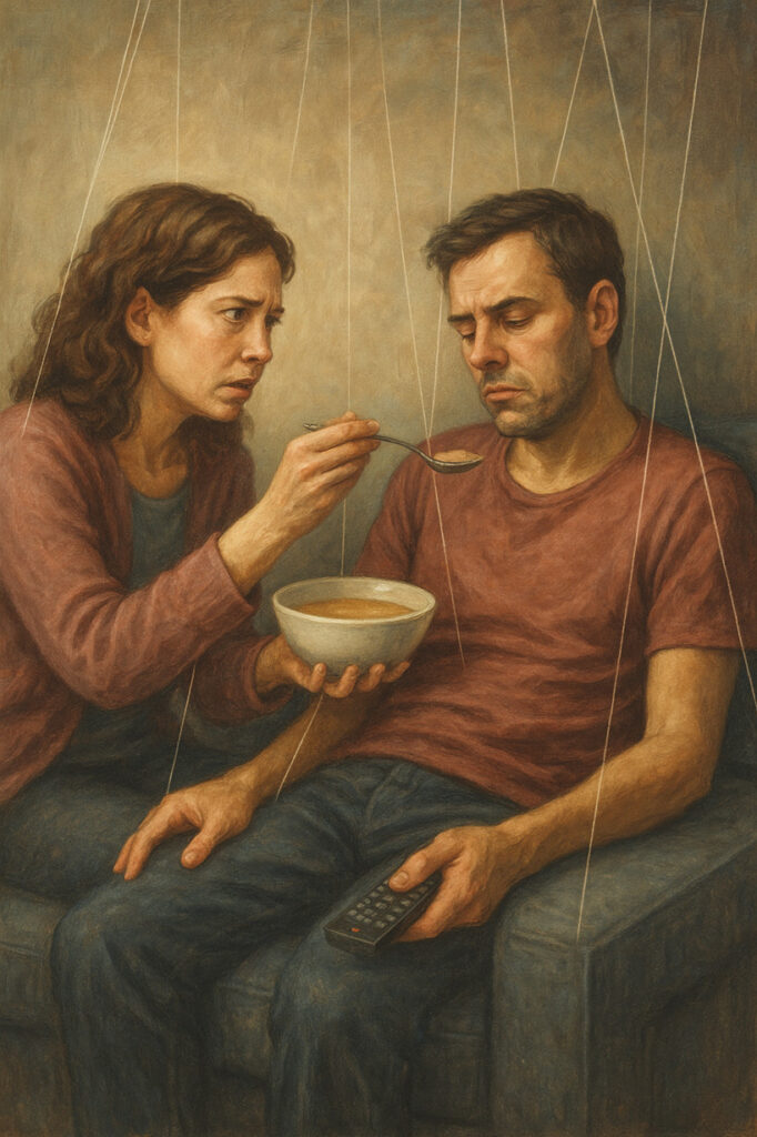 control and codependency behavior between female and male partners