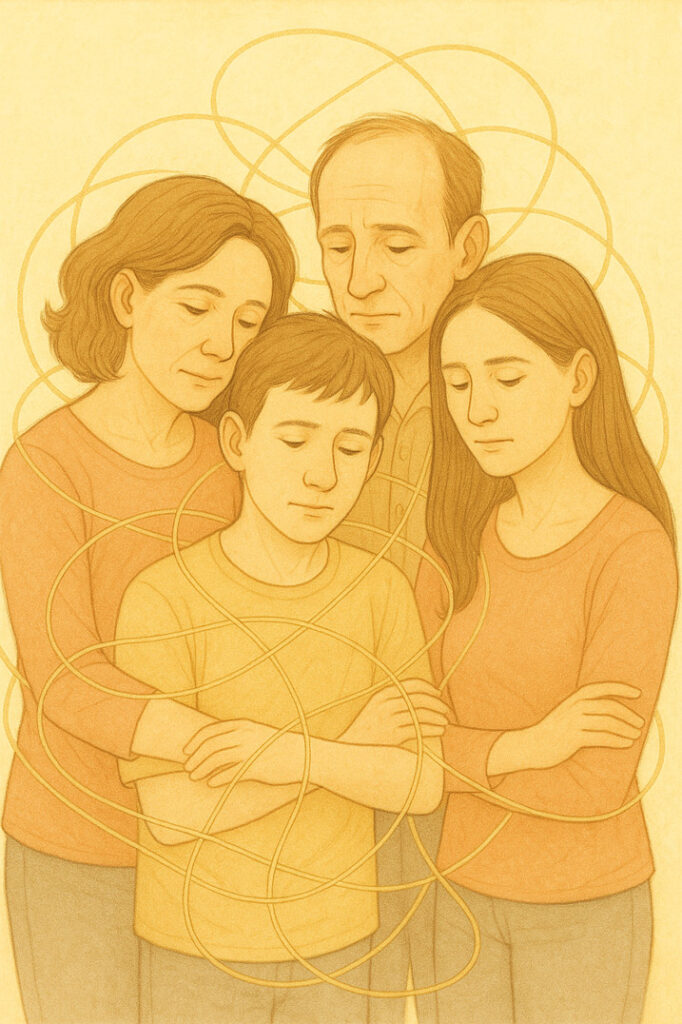 enmeshed family dynamics illustration