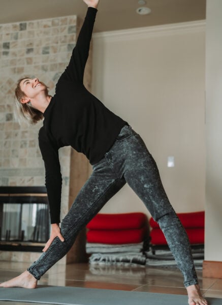 yoga and meditation at our retreat